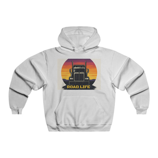 Trucker Road Life Hoodie, Perfect for Truck Drivers, Casual Wear, Gift for Truck Enthusiasts, Outdoor Adventures, Cozy Layering